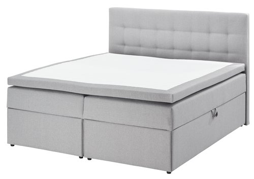 Sänggavel 160x125 H50 STITCHED grå-31