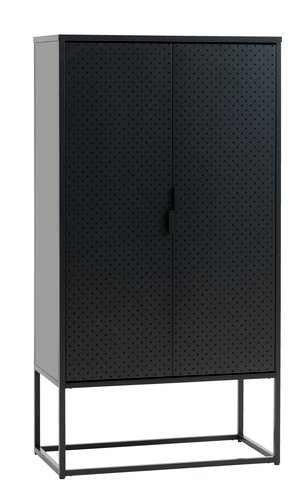 Cabinet VIRUM 2 doors black