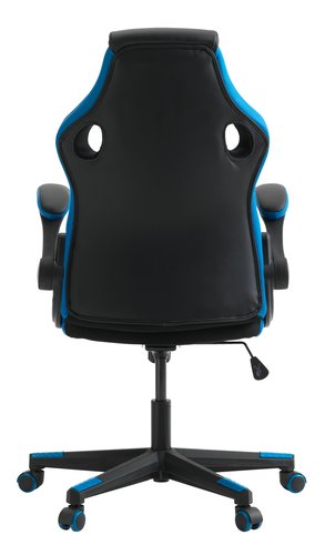 Herní židle VOJENS černá/modrá koženka/síťovina