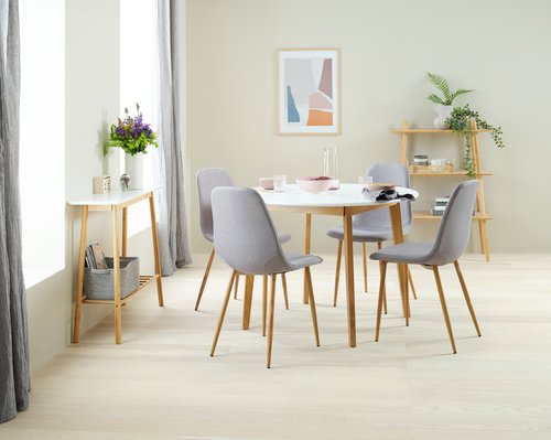 Dining chair JONSTRUP grey/oak | JYSK