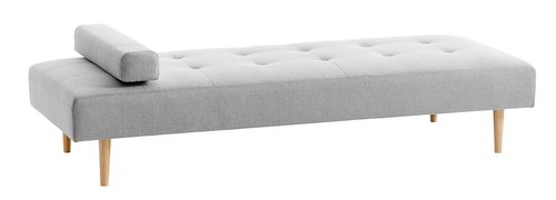 Daybed NOREFJELL 199x79 lysegråt stof