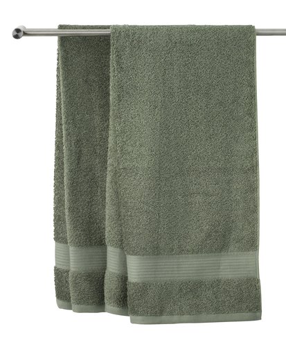 Badehåndklæde KARLSTAD 70x140 armygrøn