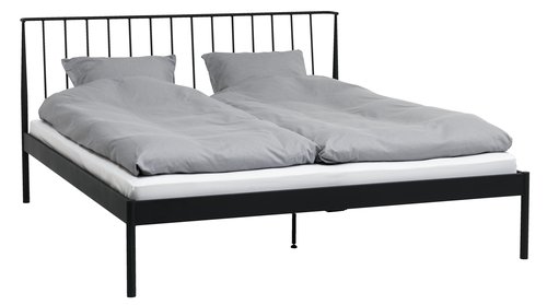 Bed frame ABILDRO Super King black