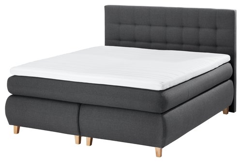 Boxspringbett 180x200cm GOLD C45 grau-41