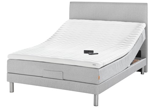 Lit réglable 140x200 GOLD E40 latex Gris-27