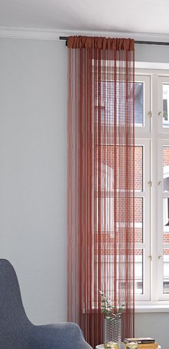 Zsinórfüggöny NISSER 1x90x300 terrakotta