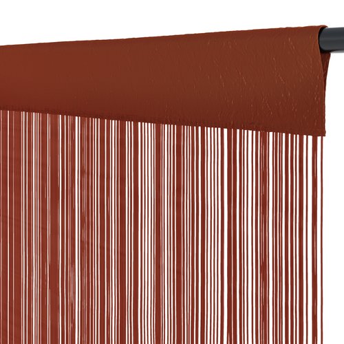 Končana zavesa NISSER 1x90x300 terakota