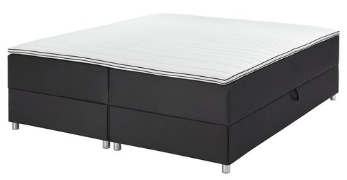 Κρεβάτι τύπου continental 160x200 PLUS C40 αποθηκ. Μαύρο-07