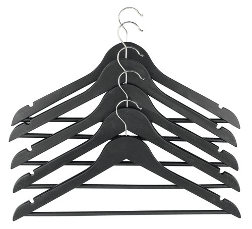 Hangers HELMUT L45cm pack of 5 black