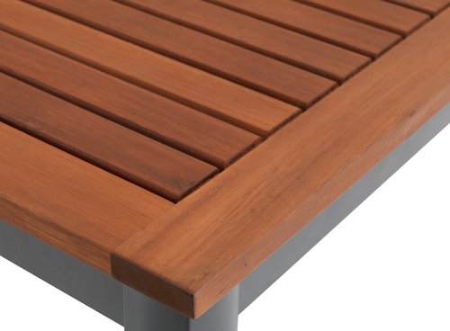 Tavolo YTTRUP L150cm legno duro+4 sedie MADERNE impil. gri