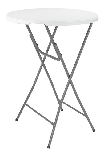 Barový stolek LANGERIM Ø80 bílá