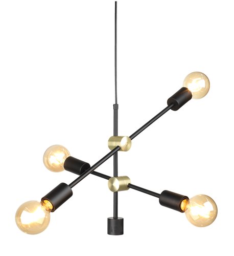 Lampe suspendue TORSTEIN l56xL40xH35cm noir