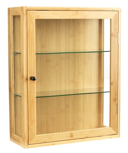 Armoire RIBE 1 porte verre naturel