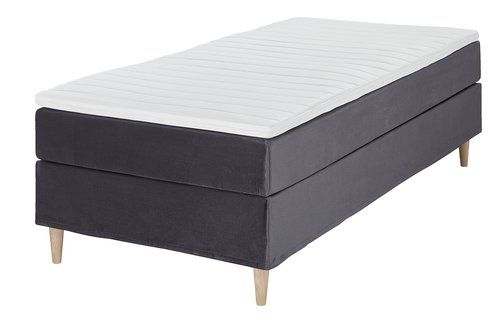 Континентальне ліжко 90x200 BASIC C10 Сірий-34