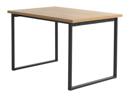 Τραπέζι τραπεζαρίας AABENRAA 80x120 δρυς/μαύρο