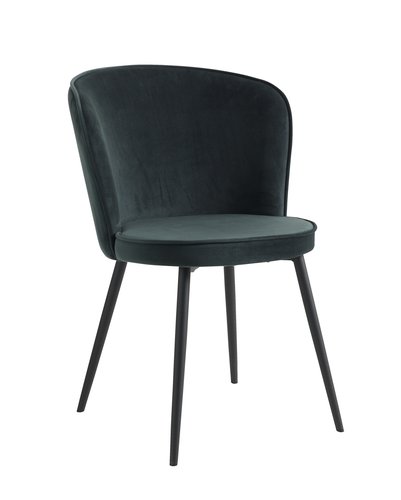 Stoel RISSKOV velvet donkergroen | JYSK