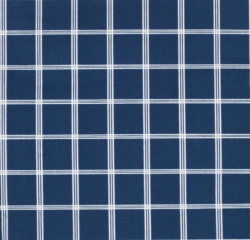 Perkálové povlečení KARIN 140x200 bílá/modrá