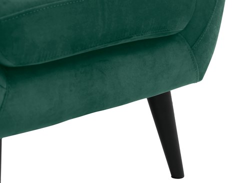 Fotelja EGEDAL baršun zelena
