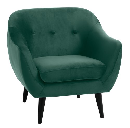 Verlaten ochtendgloren spreken Fauteuil EGEDAL velvet donkergroen | JYSK