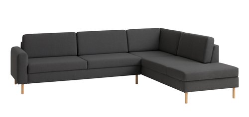 Sofa SVALBARD open-end højre mørkegrå
