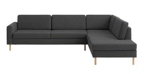 Sofa SVALBARD open-end højre mørkegrå