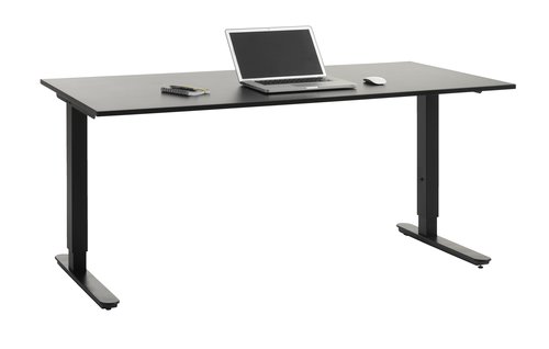 Stôl s nastaviteľnou výškou STAVANGER 80x160 čierna