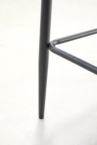 Cadeira bar PEBRINGE com encosto cinzento