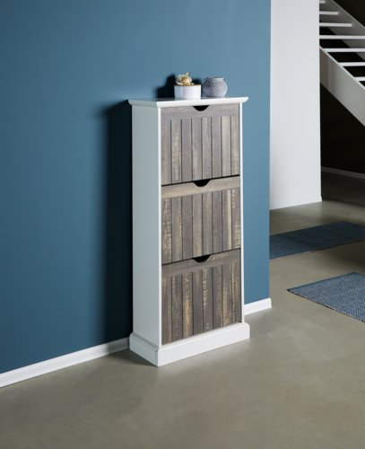 Zapatero ORLANDO 3 comp. blanco/gris | JYSK