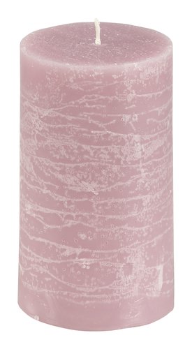 Bougie pilier EILEF Ø7xH18cm rose