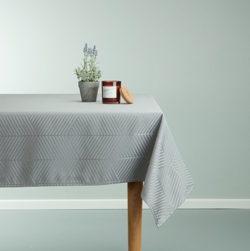 Tablecloth BLOMME 140x320 grey