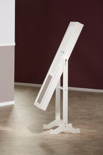 Espelho c/porta-jóias LONE 145x42 branco