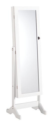 Espelho c/porta-jóias LONE 145x42 branco