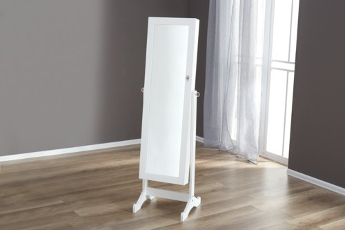 Specchio con contenitore MALLING 145x42 cm bianco