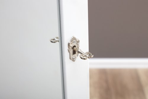 Espelho c/porta-jóias LONE 145x42 branco