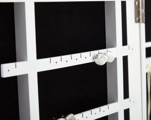 Espelho c/porta-jóias LONE 145x42 branco