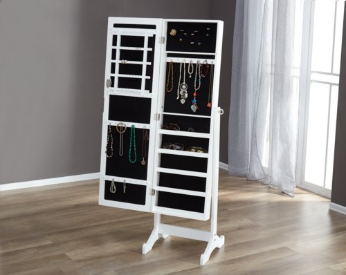 Espelho c/porta-jóias LONE 145x42 branco