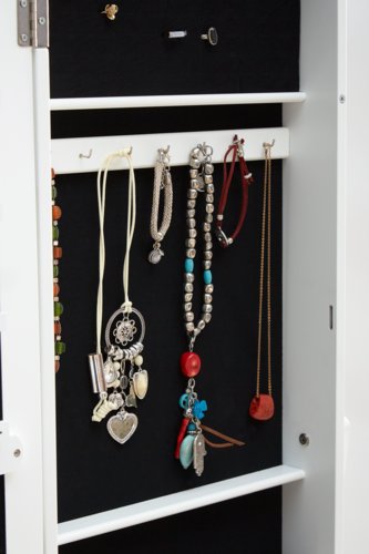 Espelho c/porta-jóias LONE 145x42 branco