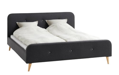 Letto KONGSBERG 180x200 grigio