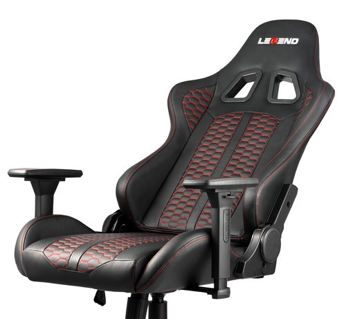 Gamer-stol NIBE sort/rød