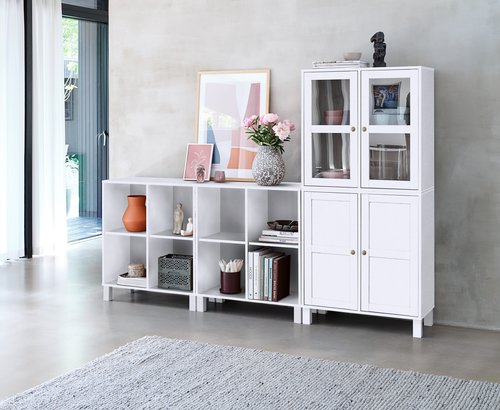 Armoire SKALS 2 portes blanc