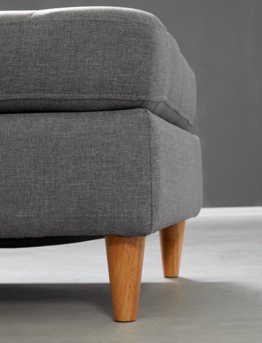 Sofá LOMBORG c/chaise-longue cinzento