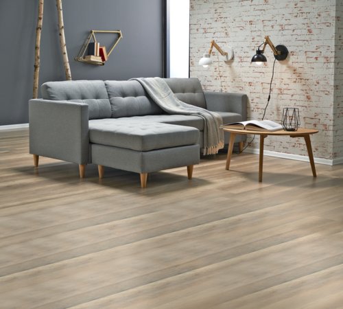 Sofá LOMBORG c/chaise-longue cinzento