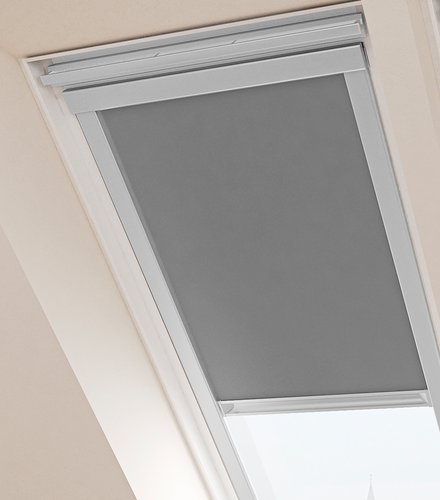 Verdunkelungs-Dachfensterrollo MORS MK08 grau