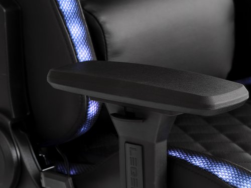 Gaming stolica RANUM s LED crna umjetna koža