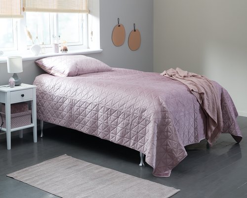 Bed throw ENGBLOMME 220x240 rose