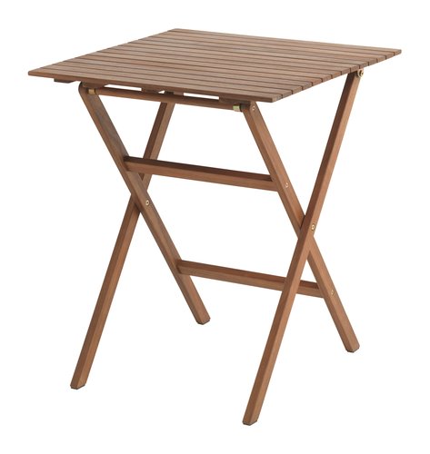 Balkonový stolek EGELUND Š62xD62 tvrdé dřevo
