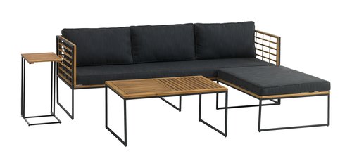 Table lounge UGILT l60xL90 bois dur