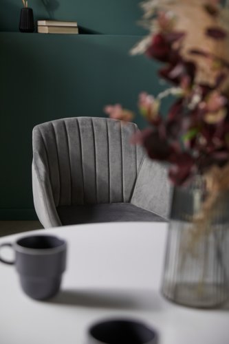 Chaise ADSLEV velours gris