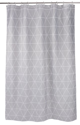 Tenda da doccia GREBO 180x200 cm grigio