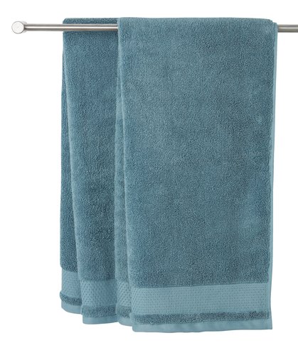 Badehåndklæde NORA 70x140 støvet blå